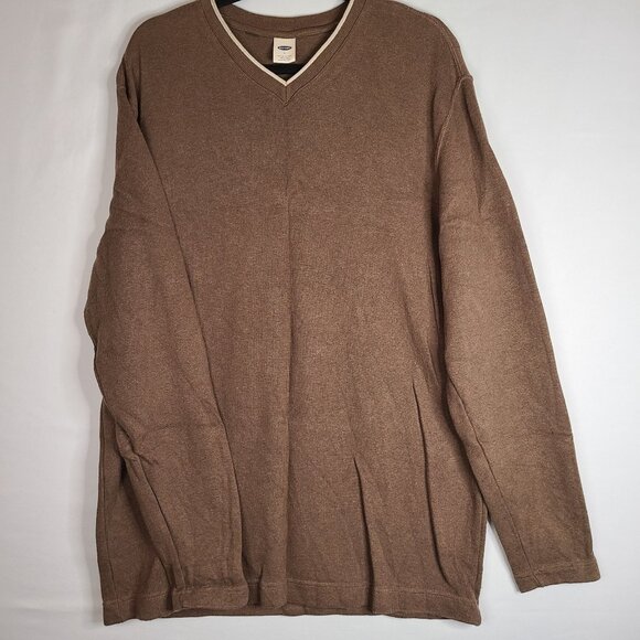 Old Navy Brown V Neck Men's Sweater Sz L - Picture 2 of 7